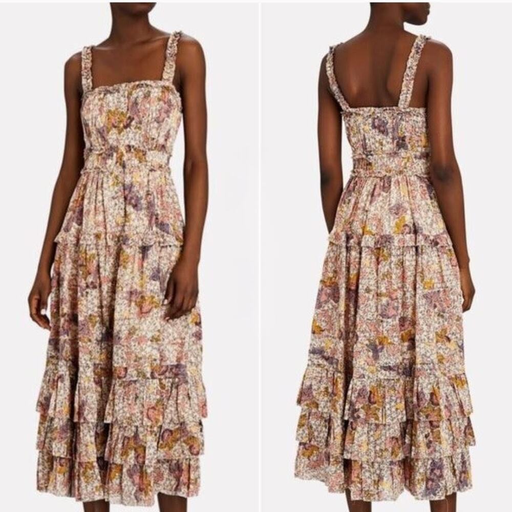 Ulla Johnson Emmaline Dress Sunburst Floral Size 2